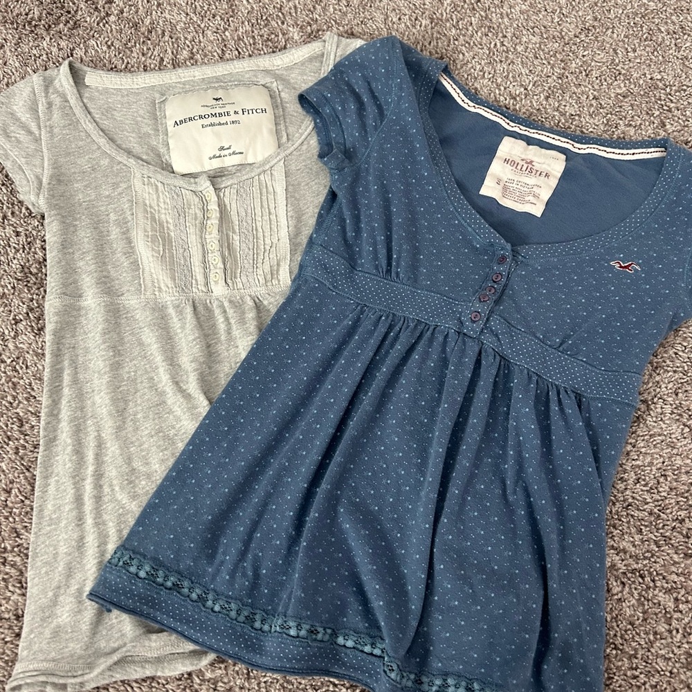 2000s Hollister babydoll top bundle